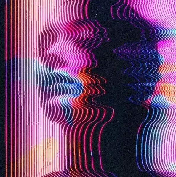 Glitch study of a portrait in motion, from the house collection.