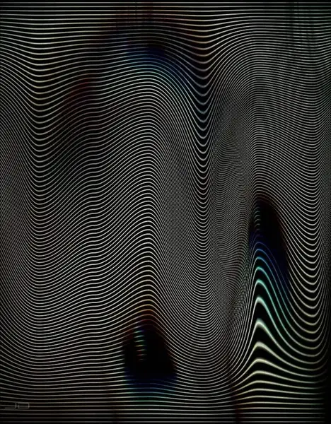Glitch study of a portrait in motion, from the house collection.