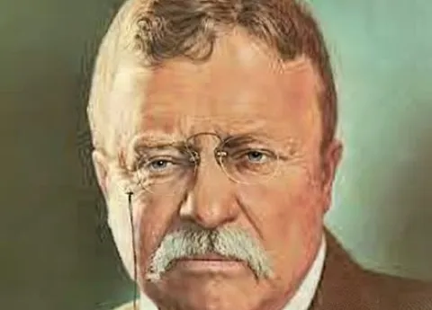 Portrait study of Theodore Roosevelt.