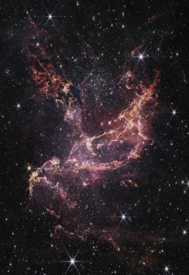 Star cluster NGC 346, James Webb Space Telescope.