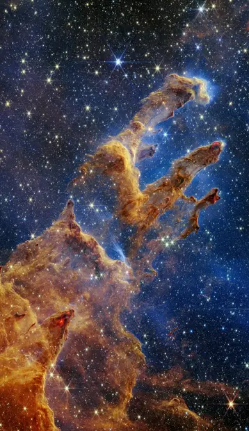 The Pillars of Creation, James Webb Space Telescope.